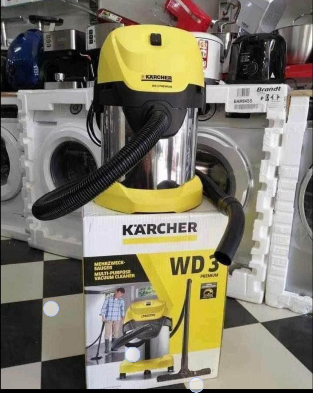 Kärcher WD3 Premium Aspirateur multifonctions 1000W inox